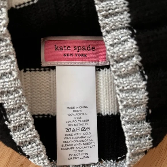 NWOT Kate Spade Beanie Hat Tuque - Picture 2 of 4